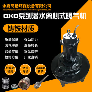 qxb潜水离心式曝气机工业污水处理水下曝气增氧专用设备厂家直销