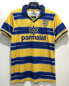 1998-1999年款意甲帕尔马主场复古球衣/足球服/波衫/ 黄色 60元