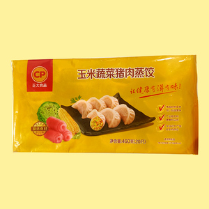 正大蒸饺大桥道剁丁水饺猪肉三鲜香菇韭菜芹菜白菜馅虾仁450g*3袋