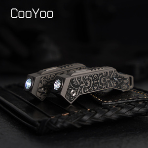 CooYoo 酷友HF20 钥匙挂扣手电 USB直充电 钛合金迷你手电筒