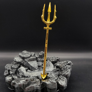 水族箱鱼缸造景装饰摆件海王三叉戟金属兵器模型海底世界武器配件