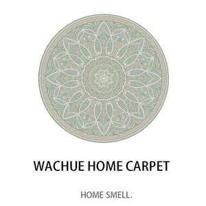 美式复古圆形地毯波西米亚客厅卧室圆毯ins民族摩洛哥 吊篮转椅垫