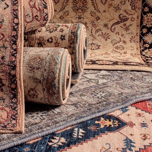 美式复古加厚地毯客厅土耳其民族风沙发茶几垫乡村民宿卧室床边毯