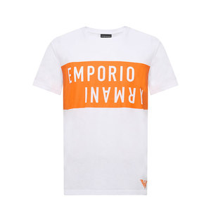 EMPORIO ARMANI/阿玛尼EA7系列24年夏季新品时尚拼接短袖T恤青年