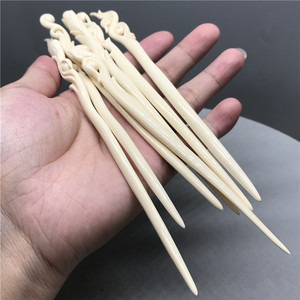 猛犸象牙发簪简约古风簪子成人发饰牙雕头饰唐装女装汉服diy配饰