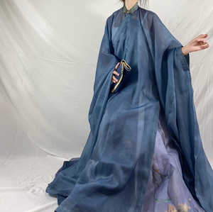 南阁原创【瓜果系列】仿孔府晚明大放量 明制立领斜襟长衫汉服