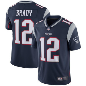 NFL新英格兰爱国者Patriots橄榄球服12号Tom Brady球衣刺绣运动服