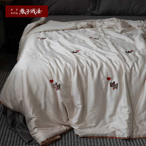 巷子戏法 夏凉被空调被莫代尔四季裸睡卡通薄被家纺床上用品被子