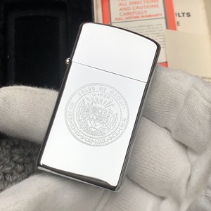 zippo打火机同龄机老机 82年夏威夷窄机 镜面蚀刻工艺 原盒原说