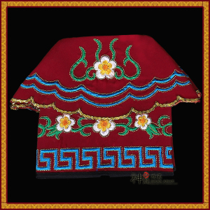 戏曲戏剧头饰丑生帽子 四愣斗 四角帽小丑帽丑角帽 四方巾 四门斗