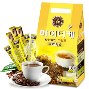 韩国进口麦蒂卡三合一速溶咖啡粉办公室学生冲饮品好喝咖啡100条