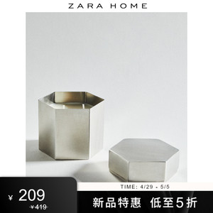 Zara Home 熏香豆皮革系列雪松木香氛蜡烛礼盒420g 41463705415