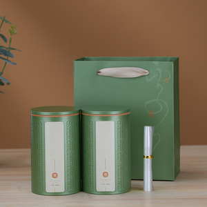 茶叶罐马口铁空盒红茶绿茶白茶圆形金属铁罐半斤装礼品包装盒空罐