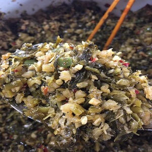 滇绿土特产淘宝云南特产韭菜花腌板蓝根丁剁辣椒板兰根咸菜 酱菜