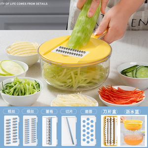 厨房土豆丝切丝器多功能切菜神器刮丝刨丝切片机胡萝卜擦菜板家用