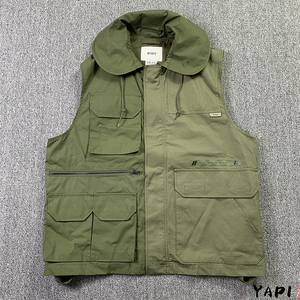 特惠现货wtaps trader vest cotton 军事风拼接工装马甲21aw