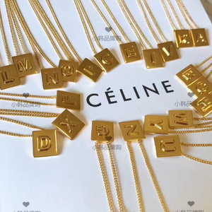 字母项链celine