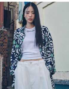 韩国代购SPELLEDIT24夏季FLOWER韩版衬衫海岛风休闲时尚印花上衣