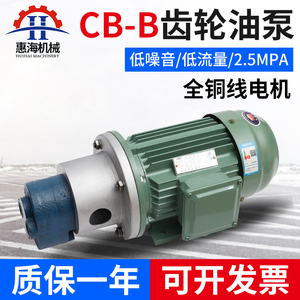 惠海CB-B齿轮油泵小型高压三相380V全铜电机液压抽油齿轮泵自吸带