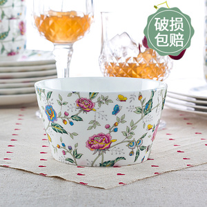 骨瓷餐具韩式陶瓷碗家用吃饭饭碗瓷碗创意大汤碗面碗日式简约方碗