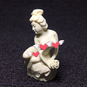 象牙果雕刻玫瑰花性感裸女侍女郎菩提籽椰子木工艺品摆件礼盒装