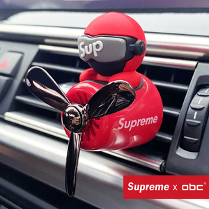 supobc潮牌车载香薰出风口装饰小风扇汽车香水摆件装饰品用品香氛