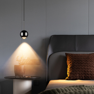 可调角度可升降卧室床头吊灯现代简约创意高级主卧吊线灯小吊灯