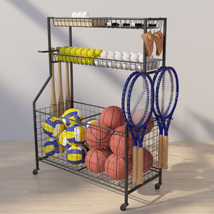 体育用品器材架学校家用儿童球类运动收纳货架子玩具放置物整理架
