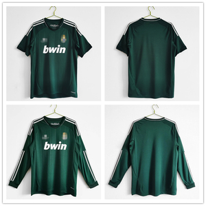 wencong002淘宝皇马1213赛季客场长袖光板更衣室球衣bnwt0人付款