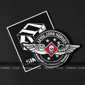 17公式  马骚客marsoc零级英雄刺绣臂章 战术魔术贴 士气章 军迷