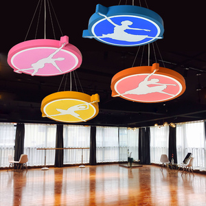 2021新款创意个性舞者儿童房灯少女卧室灯舞蹈室大厅瑜珈饶馆吊灯