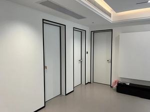成都工厂定制极简铝木门极窄边框门极窄门免漆门铝木生态门卧室门