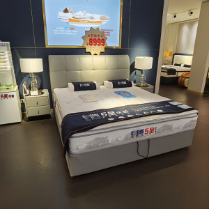 芝华仕床伊琳娜真皮床架双人芝华士5五星床垫头等舱线下款实体店