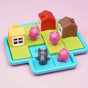 三只小猪桌游玩具儿童小红帽与大灰狼宝宝逻辑思维早教益智玩具