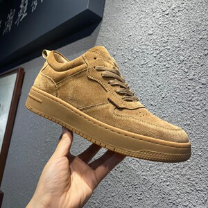 新款软底断面空军秋冬磨砂牛皮厚底潮流运动休闲鞋821