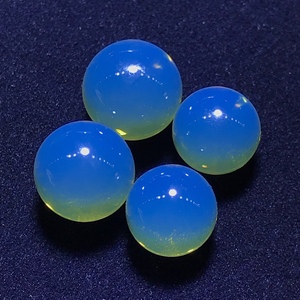 缅甸琥珀蜜蜡 收藏精品天空蓝蓝珀单珠耳环配饰 11mm9mm水晶蓝珀