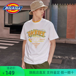 迪凯斯dickies印花短袖变色t恤男女大学生德克士衣服潮牌帝客半袖