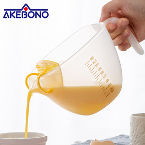 日本进口akebono打蛋碗厨房蛋液去筋过滤蛋沫搅拌碗烘焙刻度量杯