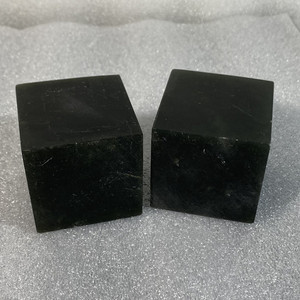 寿山石老挝石丹东墨绿冻石印章学生练习章料金石篆刻送礼 5x5x5cm