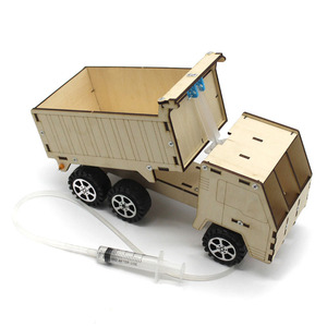 小学生diy液压卡车自卸车模型玩具制作材料手工科技小发明翻斗车