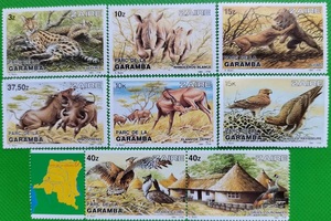 扎伊尔邮票1984年 野生动物   8全新