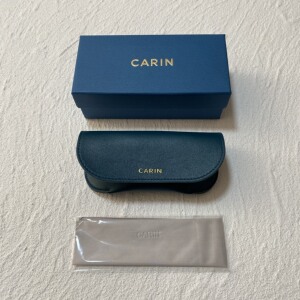 2021新款卡琳carin眼镜盒太阳眼镜收纳盒清爽软包带眼镜布包邮