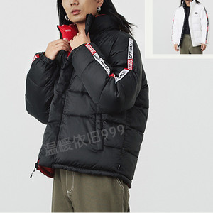 2020冬季范斯vans两面穿男子棉服棉衣棉夹克vn0a4uscwht a4uscblk