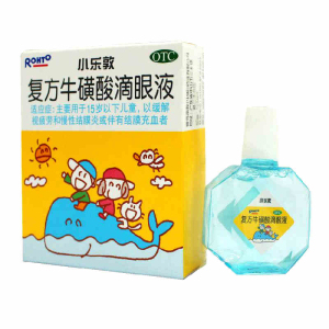 小乐敦复方牛磺酸滴眼液13ml儿童视疲劳结膜炎眼药水zy