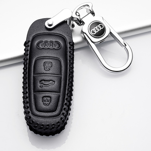 专用于奥迪a6l真皮钥匙套2019/2020款a8l汽车遥控钥匙锁匙包a7扣8