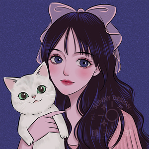 q版手绘头像设计情侣卡通人物形象logo真人照片结婚礼漫画定制作