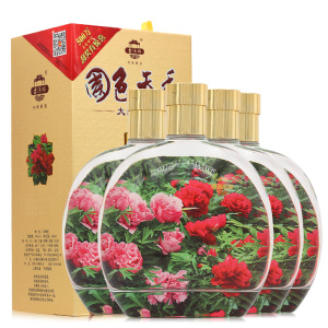 甘肃古河州酒 国色天香·大富大贵52度浓香型白酒500ml/瓶礼盒装