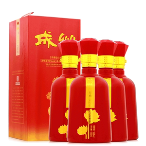 红川酒经典成州新包装46度浓香型粮食白酒整箱500ml*4瓶礼盒装