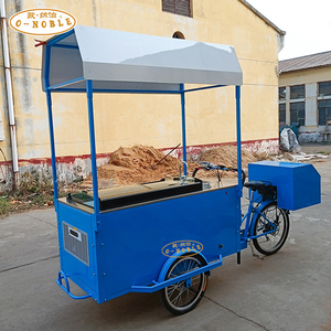 欧纳伯摆摊倒三轮冰淇淋售卖花车可电动倒骑三轮车功能可定制