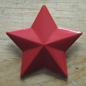 0017人付款淘宝保真原品老65式红五星收藏正品65式红领章五角星帽徽74